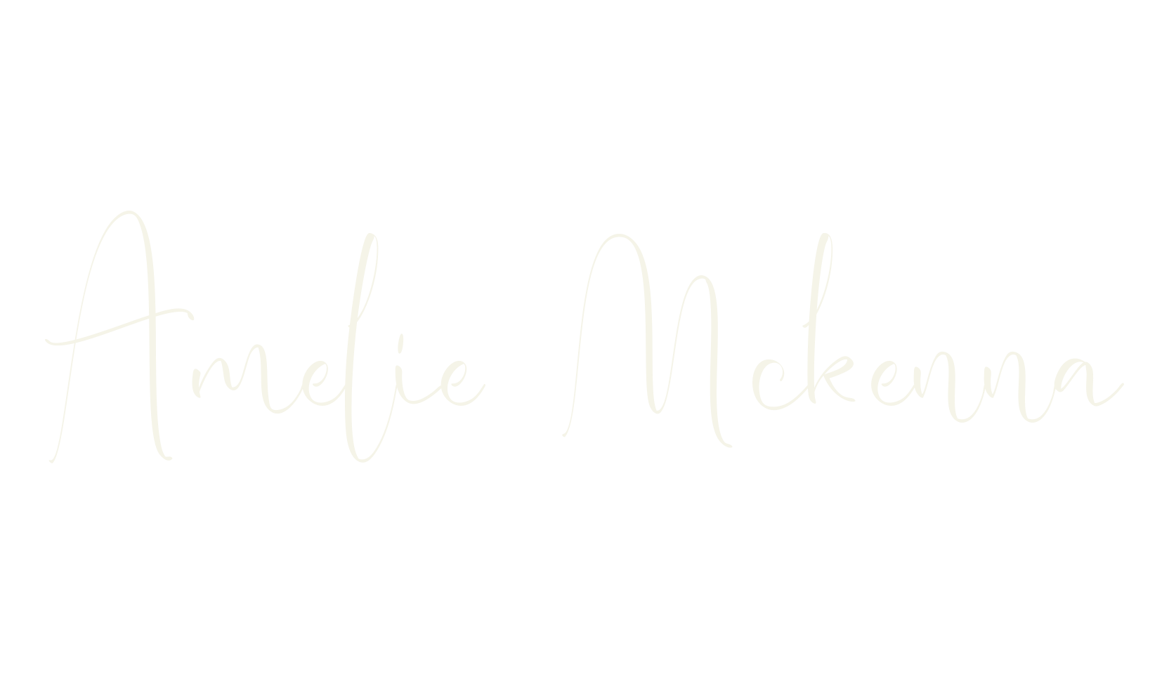 Amelie Mckenna, calligraphy font preview