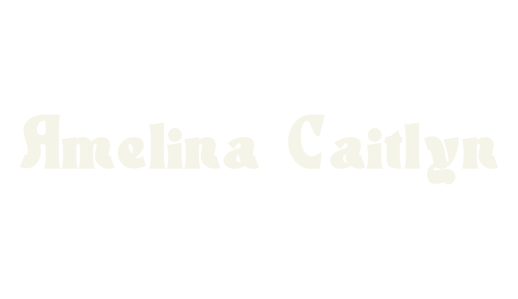Amelina Caitlyn, famous font preview