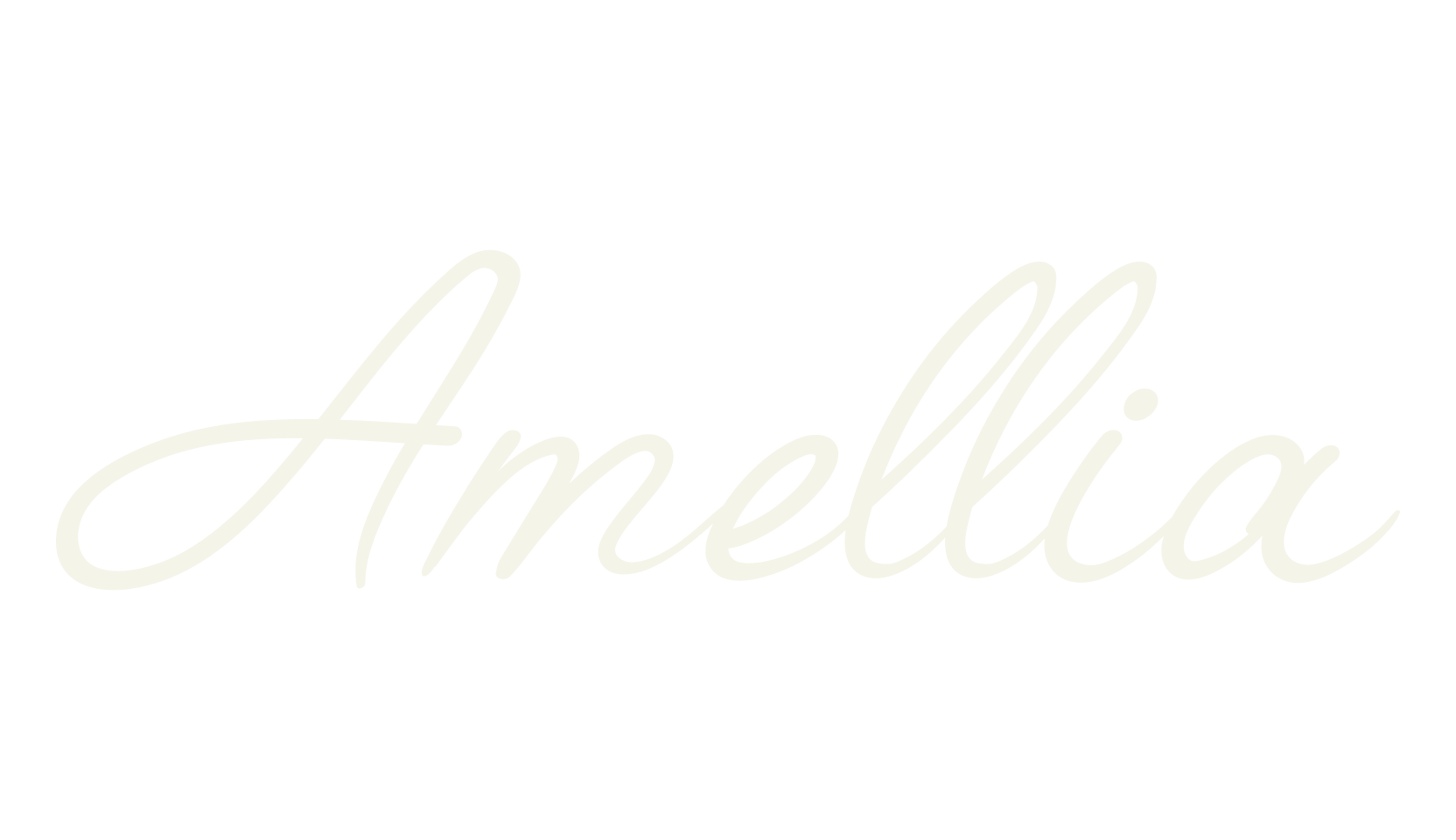 Amellia, cursive font preview