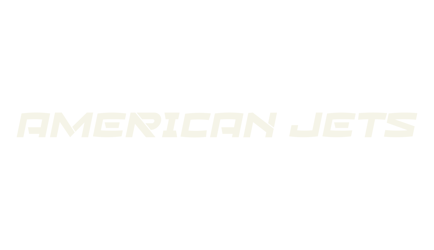 American Jets, sports font preview