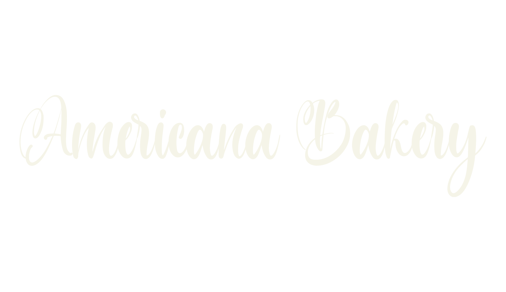 Americana Bakery, fashion script font preview