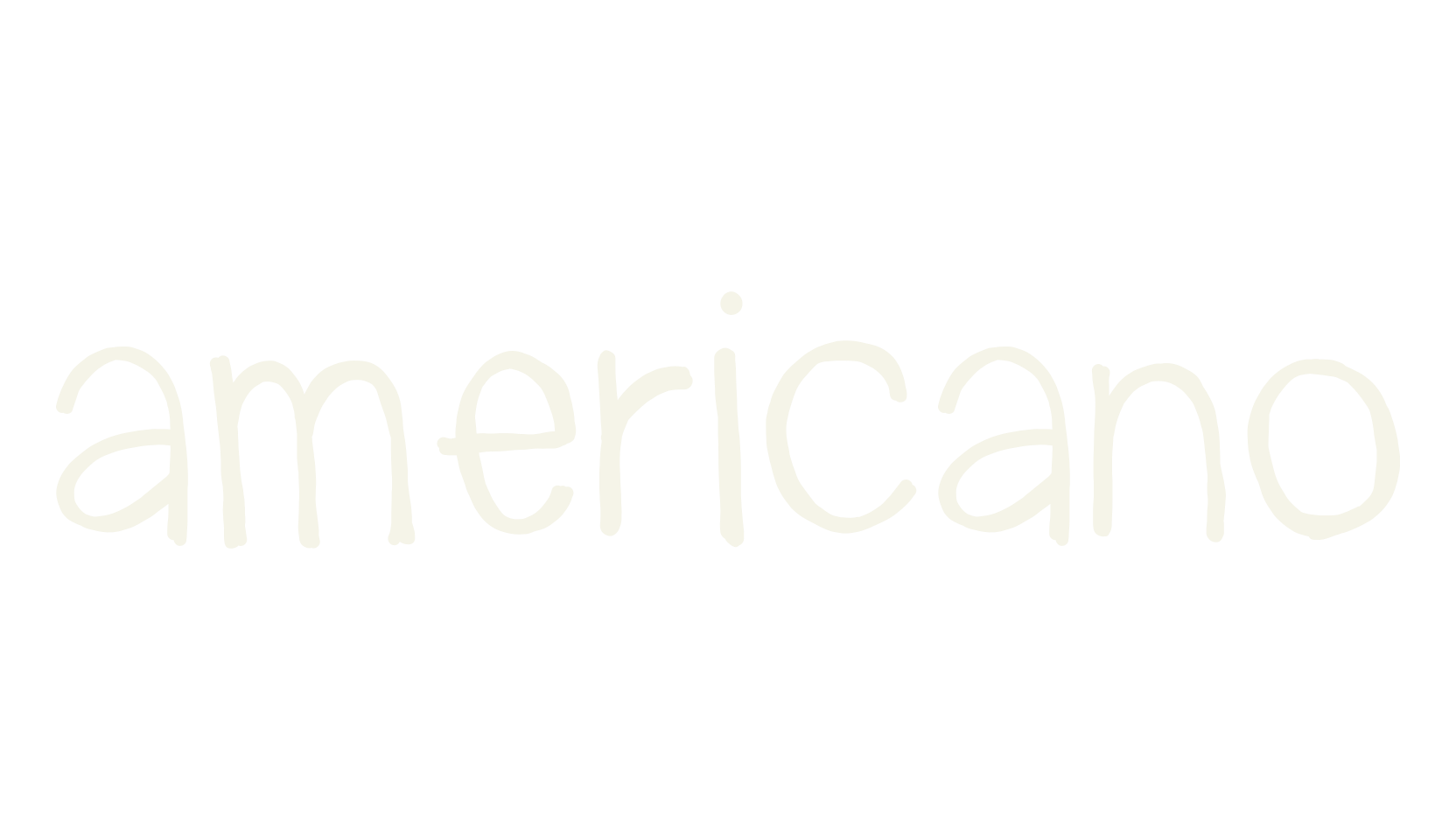 americano, display font preview