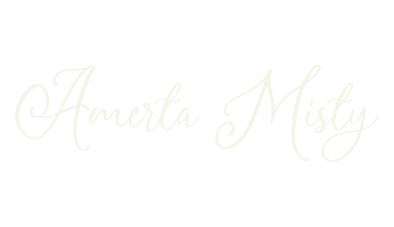 Amerta Misty, fashion script font preview
