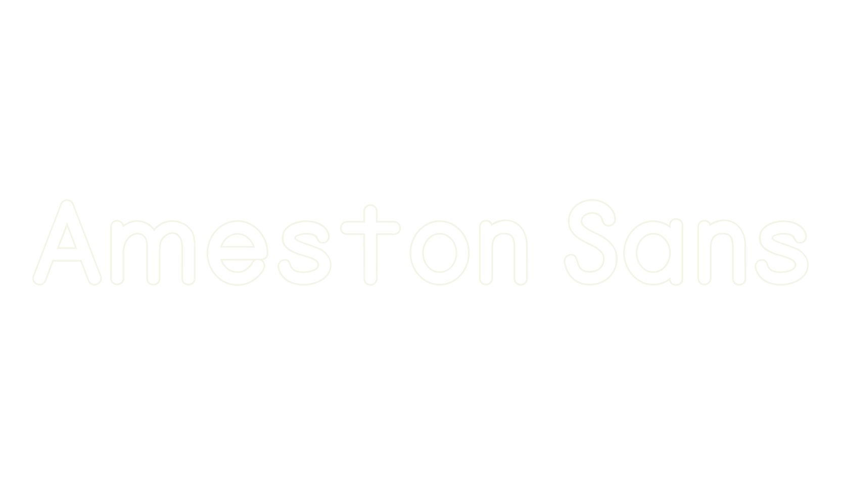Ameston Sans, sans serif font preview
