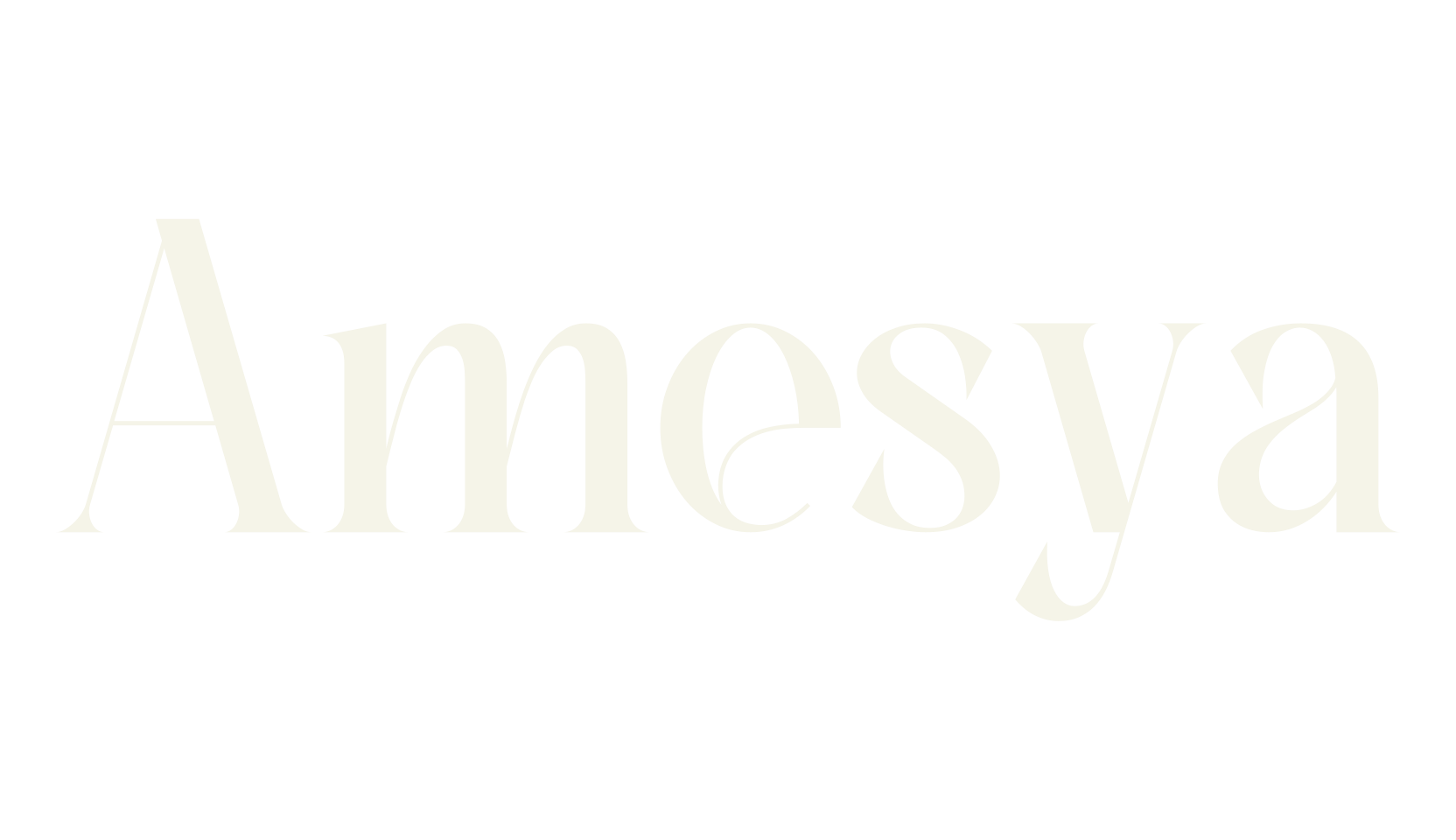 Amesya, serif font preview