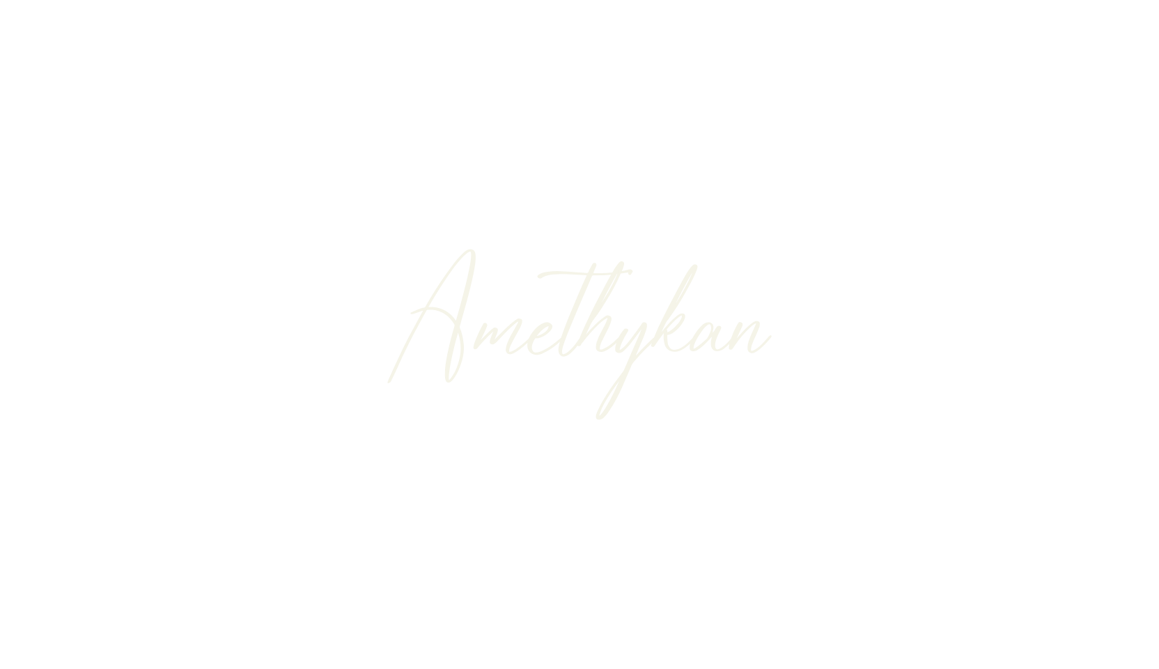 Amethykan, script font preview
