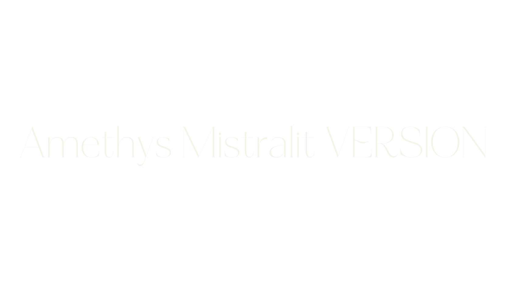 Amethys Mistralit VERSION, serif font preview