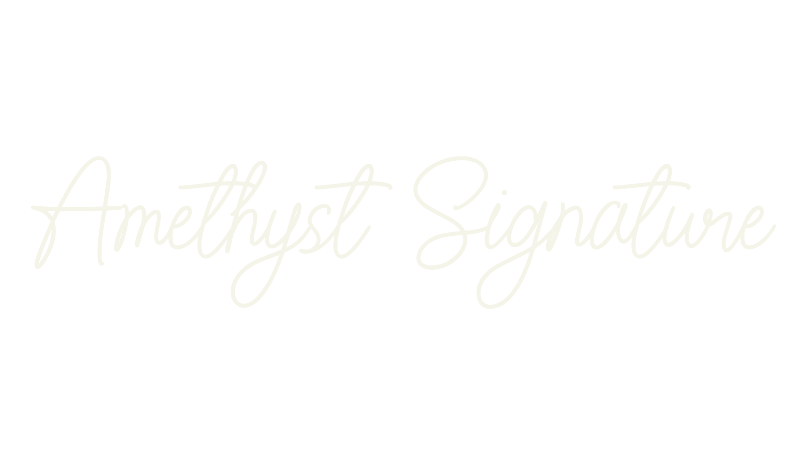 Amethyst Signature, number font preview
