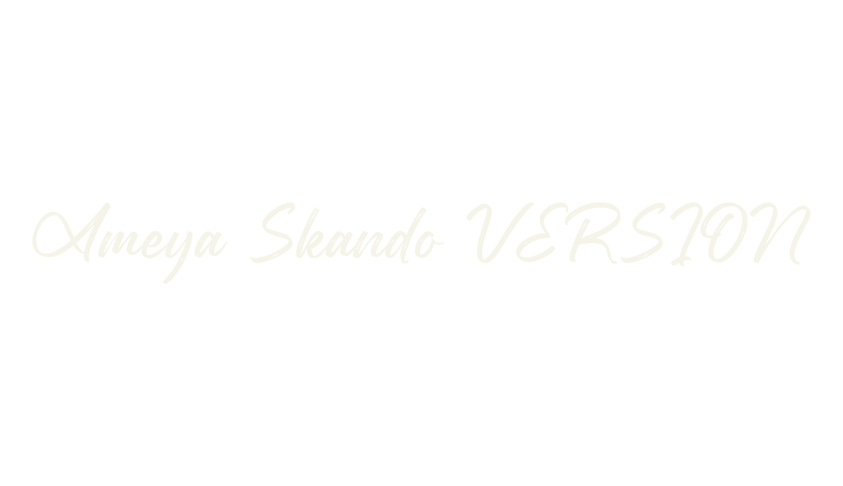 Ameya Skando VERSION, script font preview