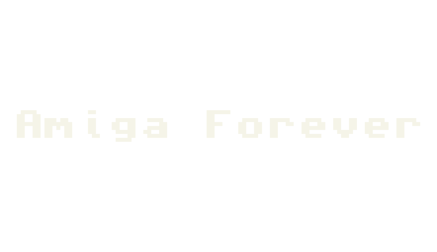 Amiga Forever, pixel font preview