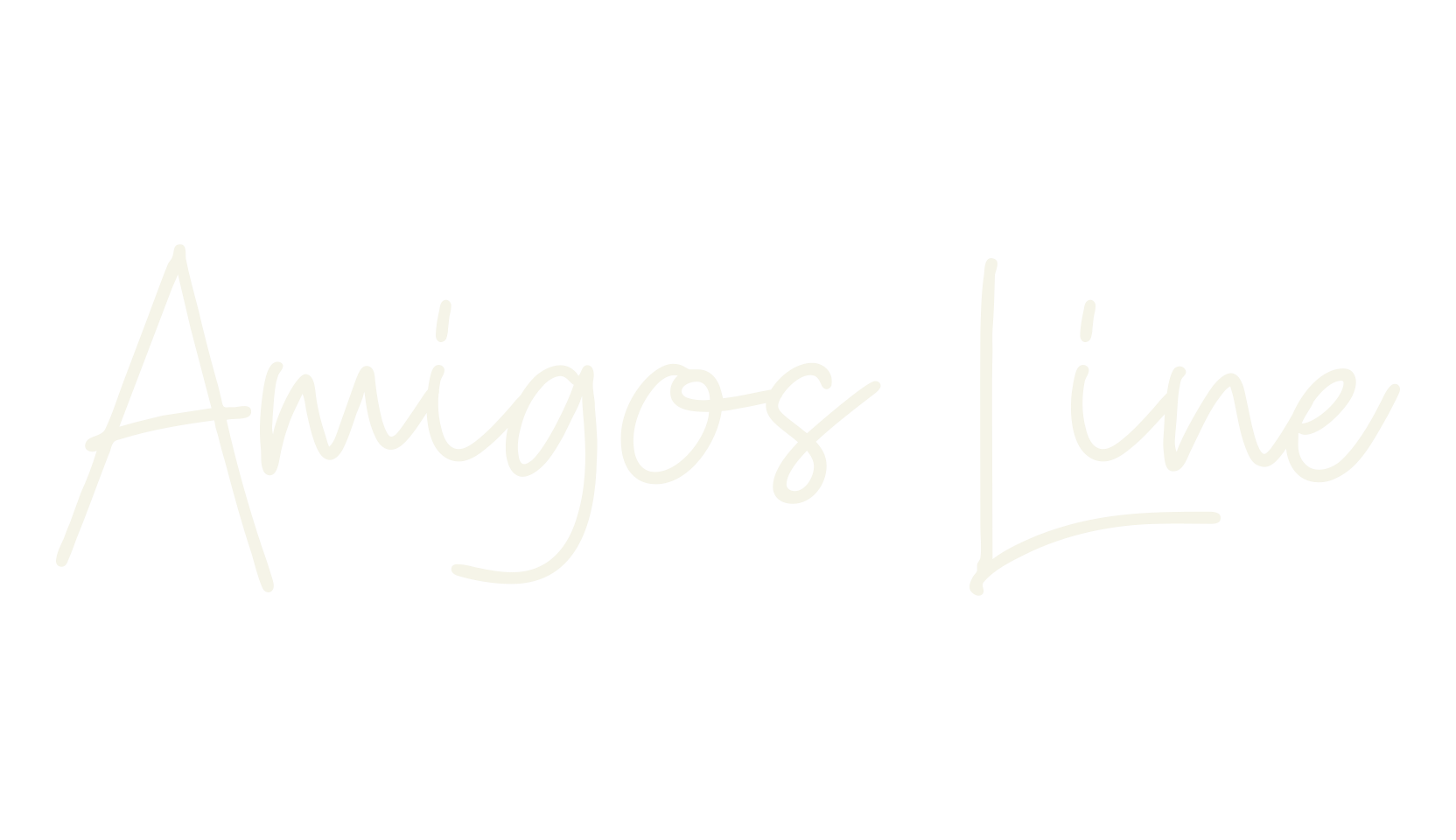 Amigos Line, script font preview