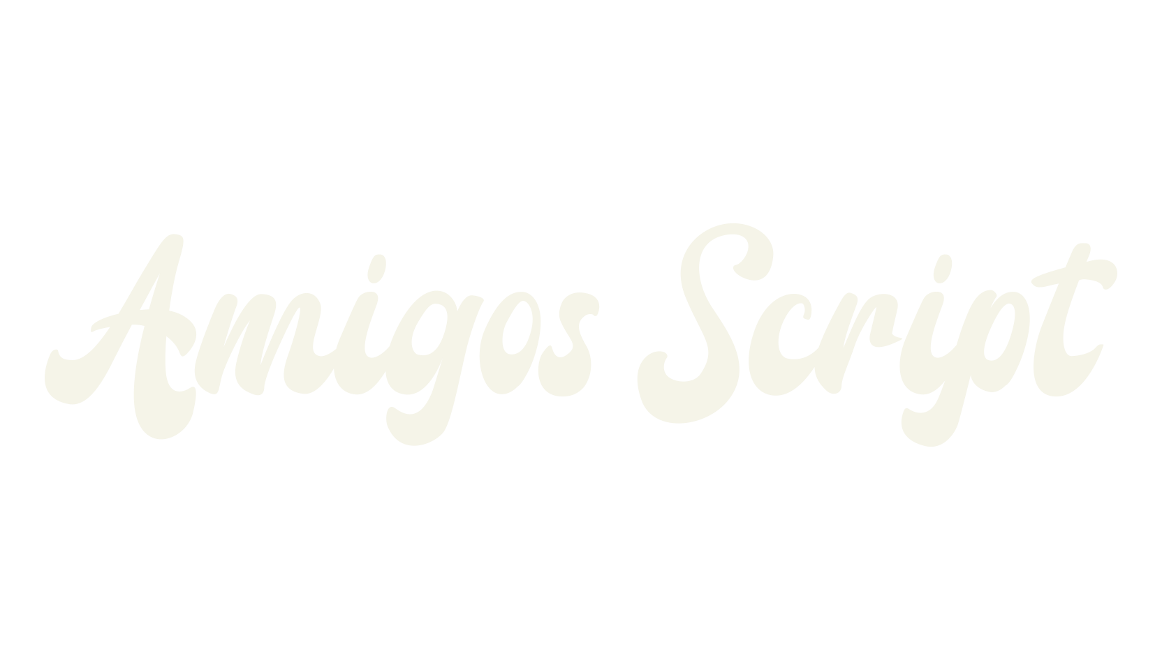 Amigos Script, 80s font preview