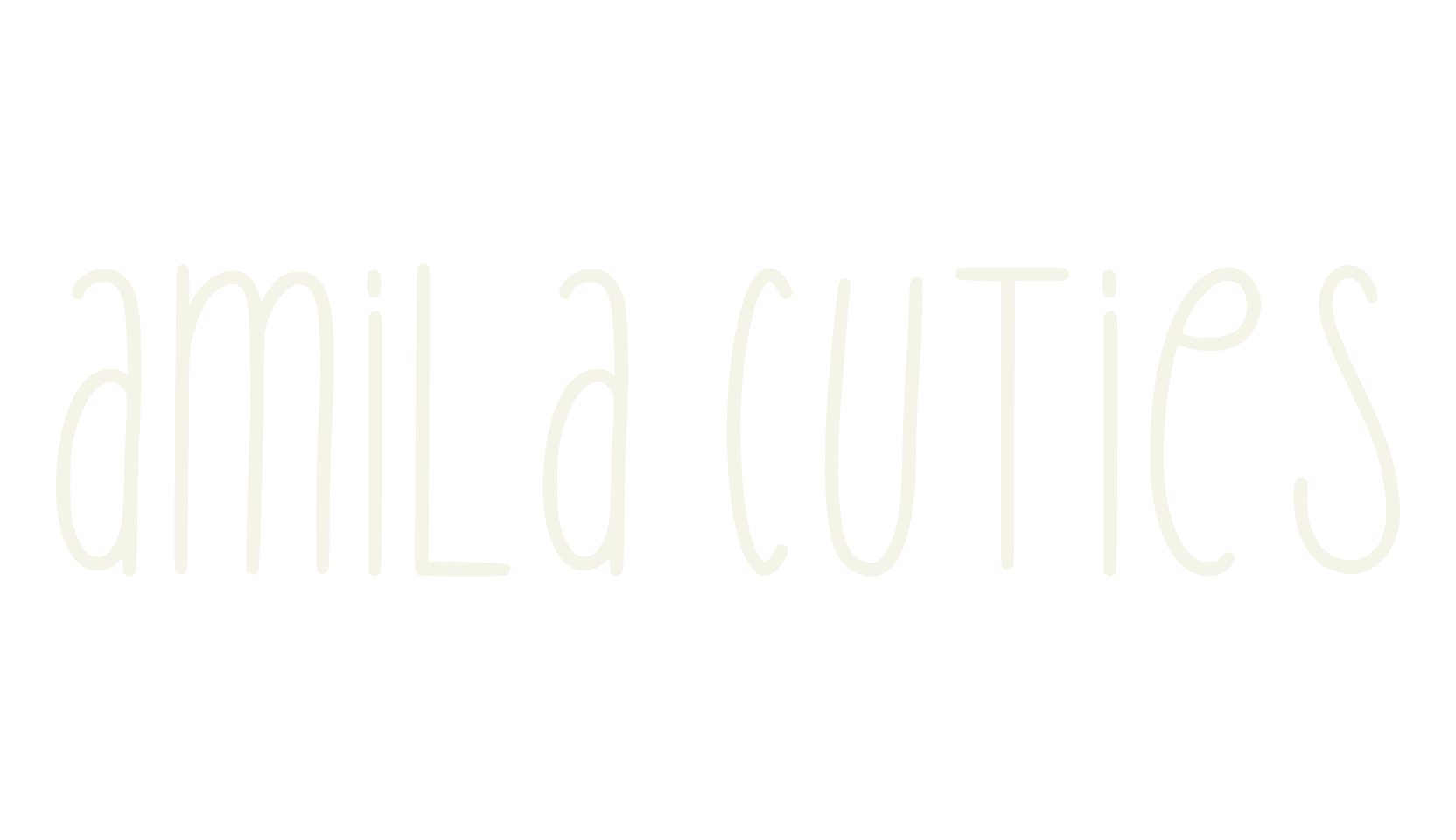 Amila Cuties, childish font preview