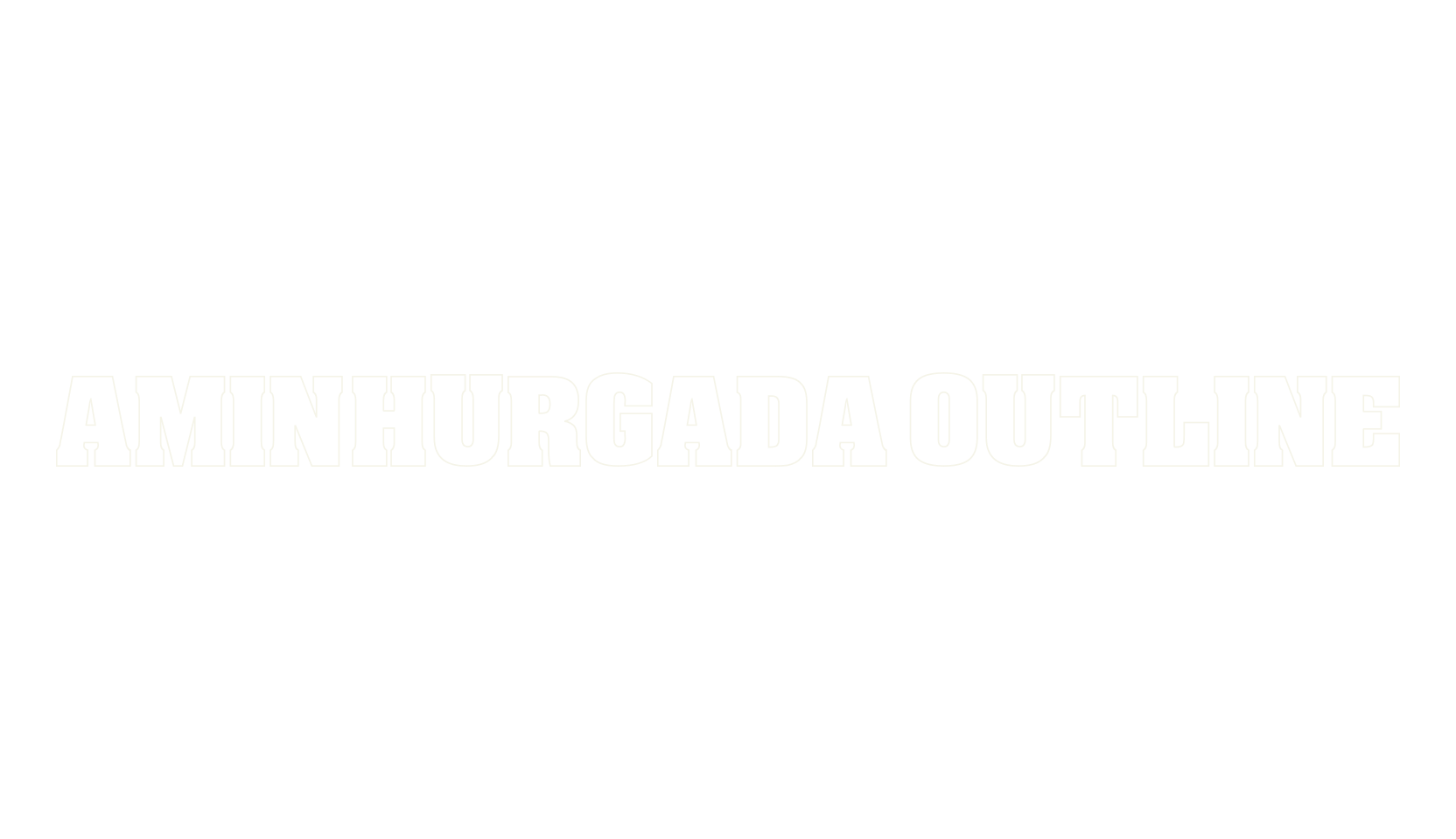 Amin_Hurgada Outline, display market font preview