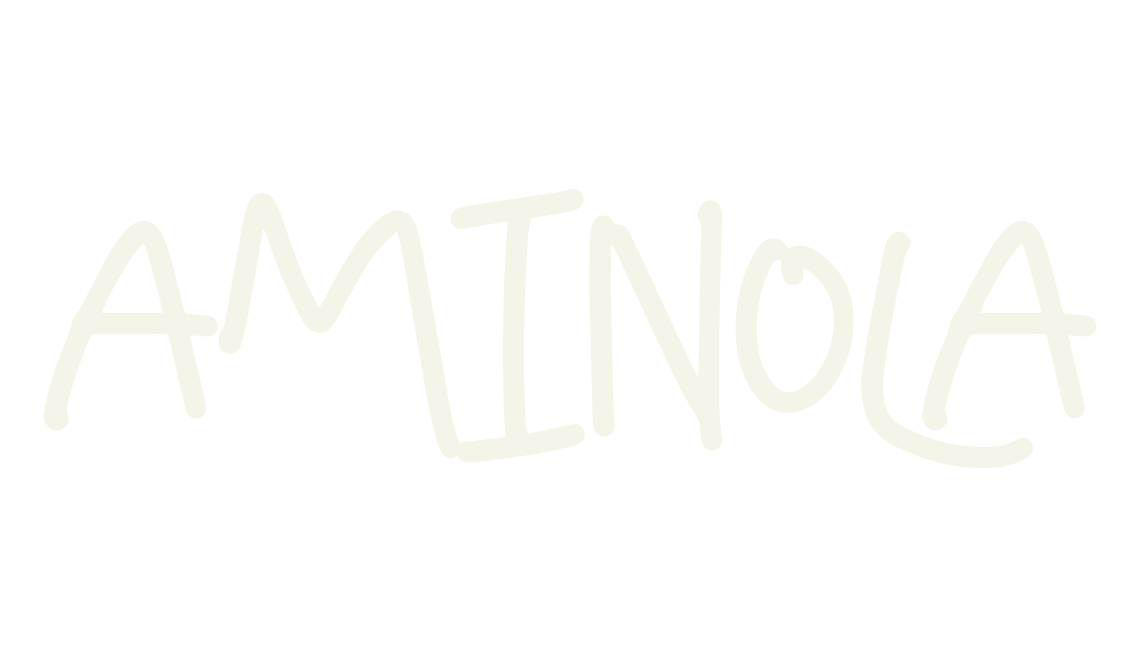 AMINOLA, handwriting font preview