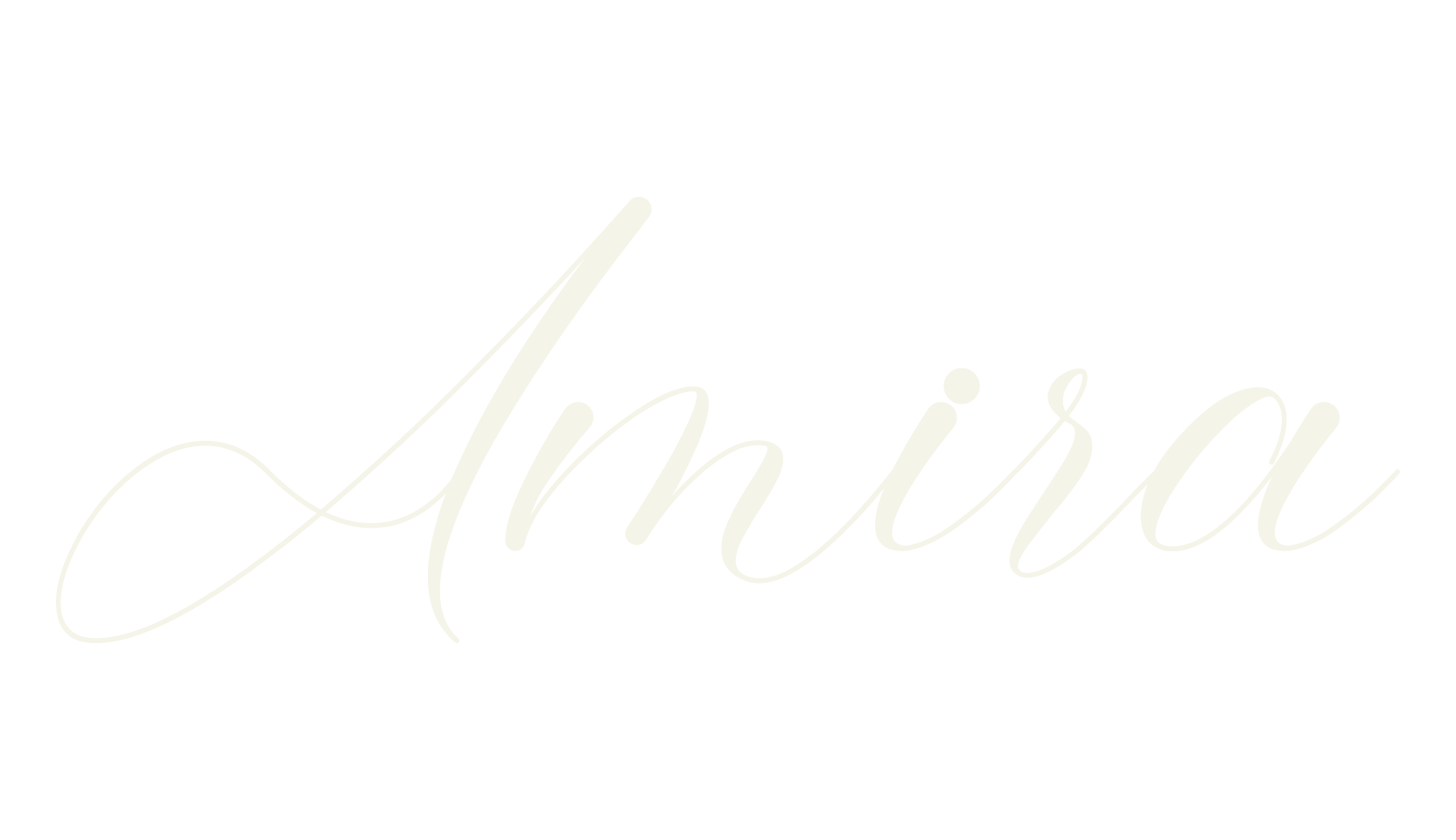 Amira, cursive font preview
