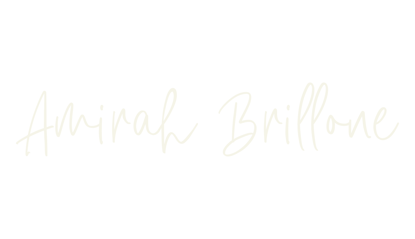 Amirah Brillone, cursive font preview