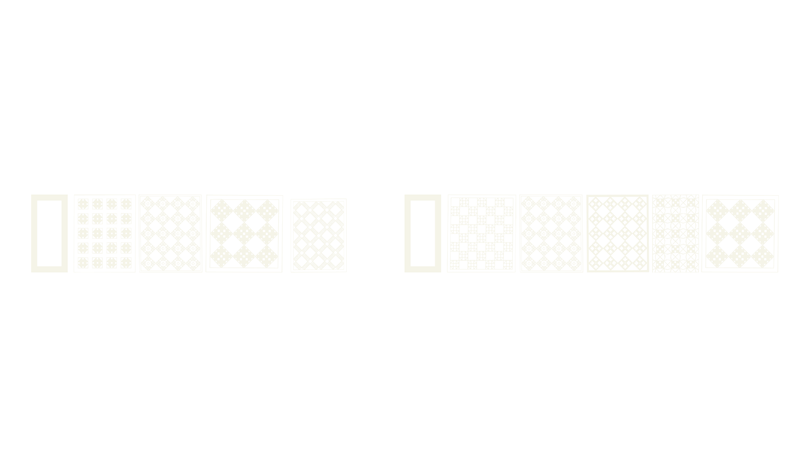 Amish Quilts, dingbats font preview
