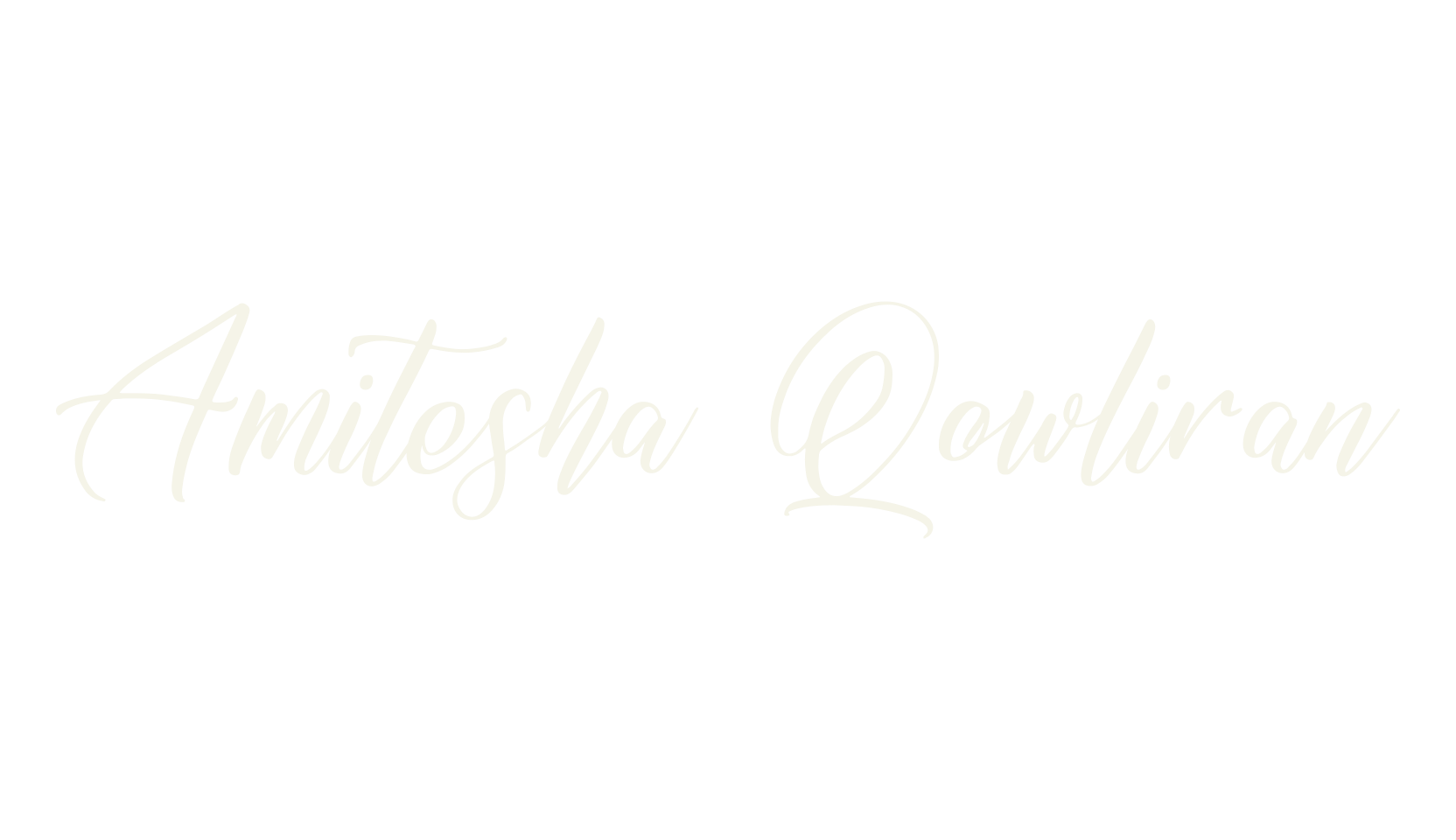 Amitesha Qowliran, script font preview