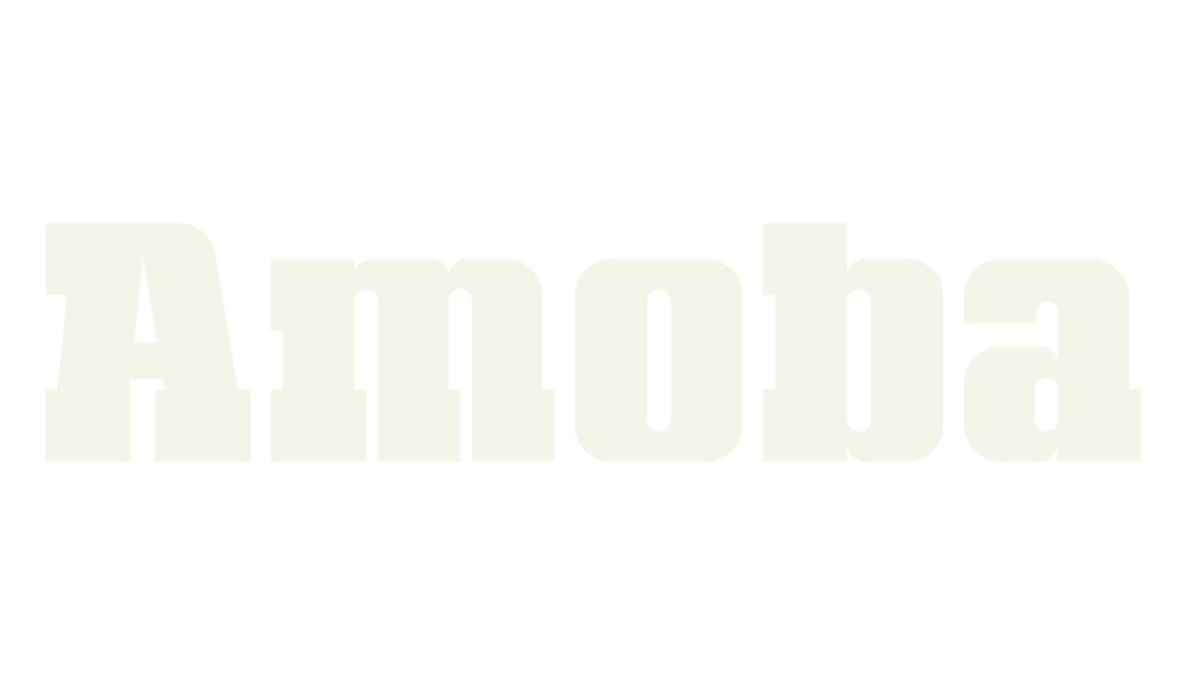 Amoba, slab-serif font preview
