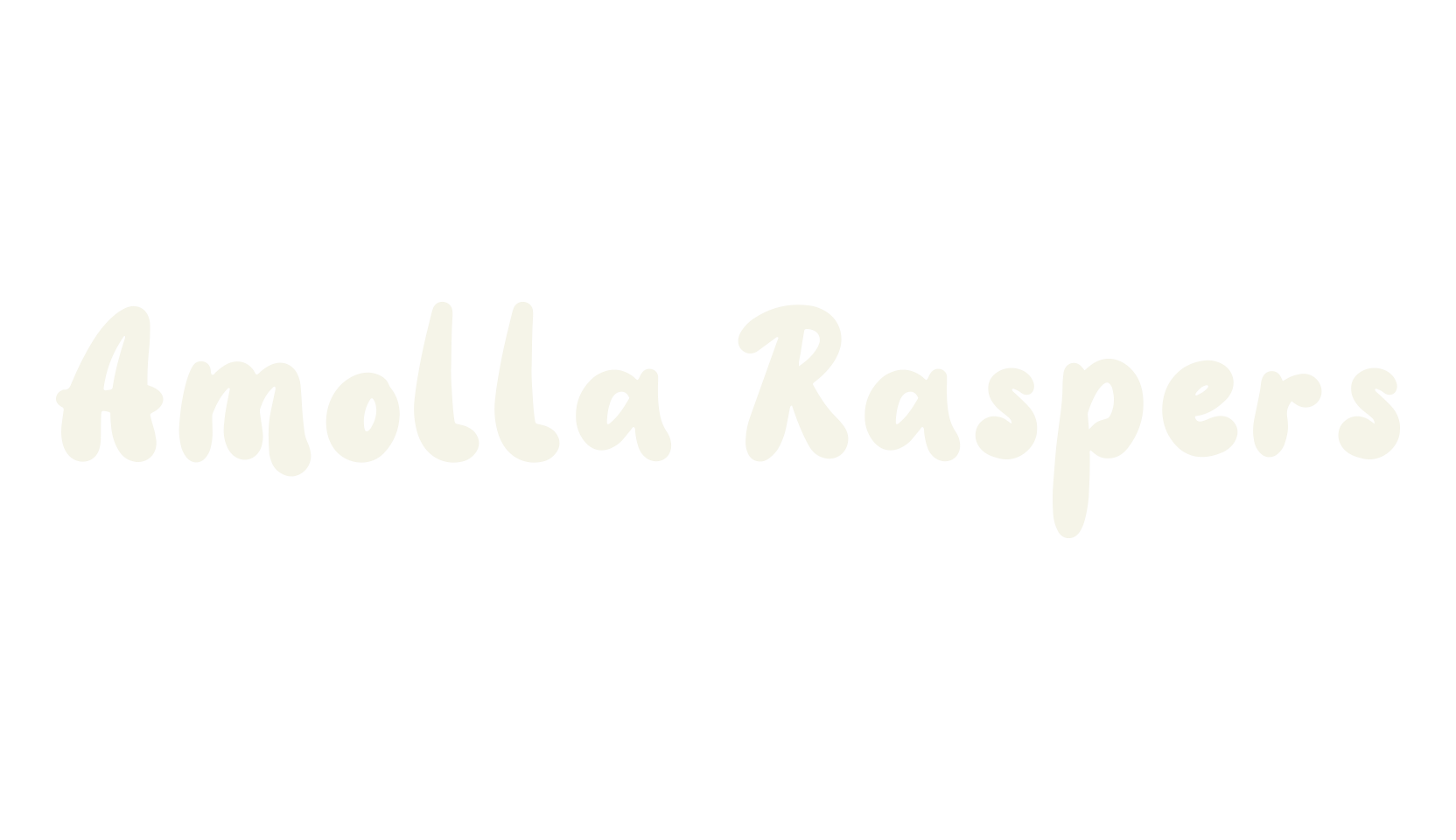 Amolla Raspers, 1990s font preview
