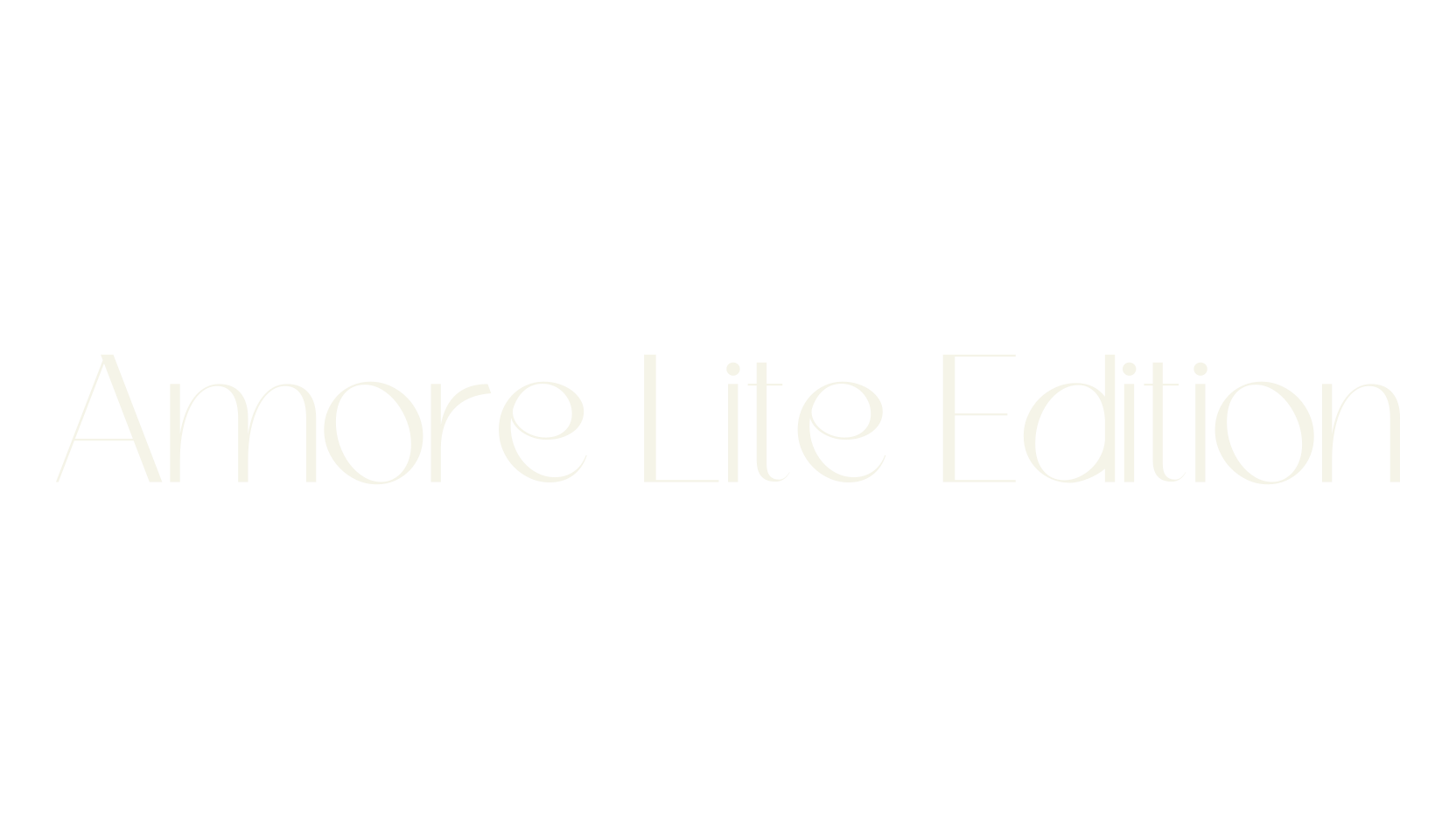 Amore Lite Edition, cursive font preview