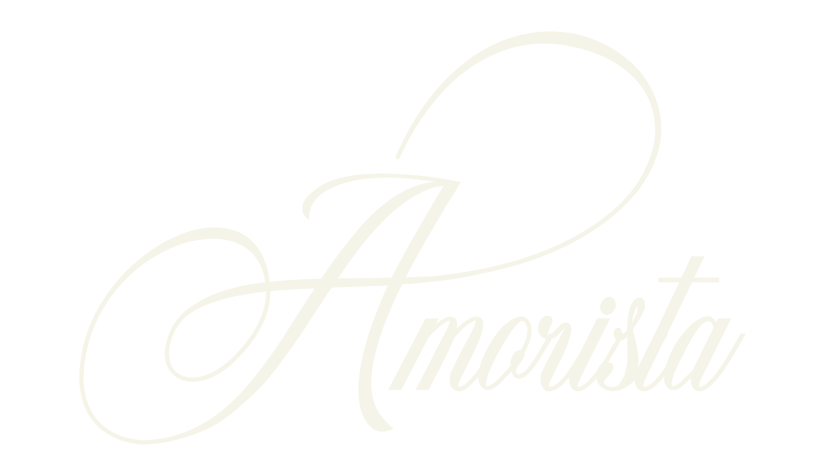 Amorista, cursive font preview