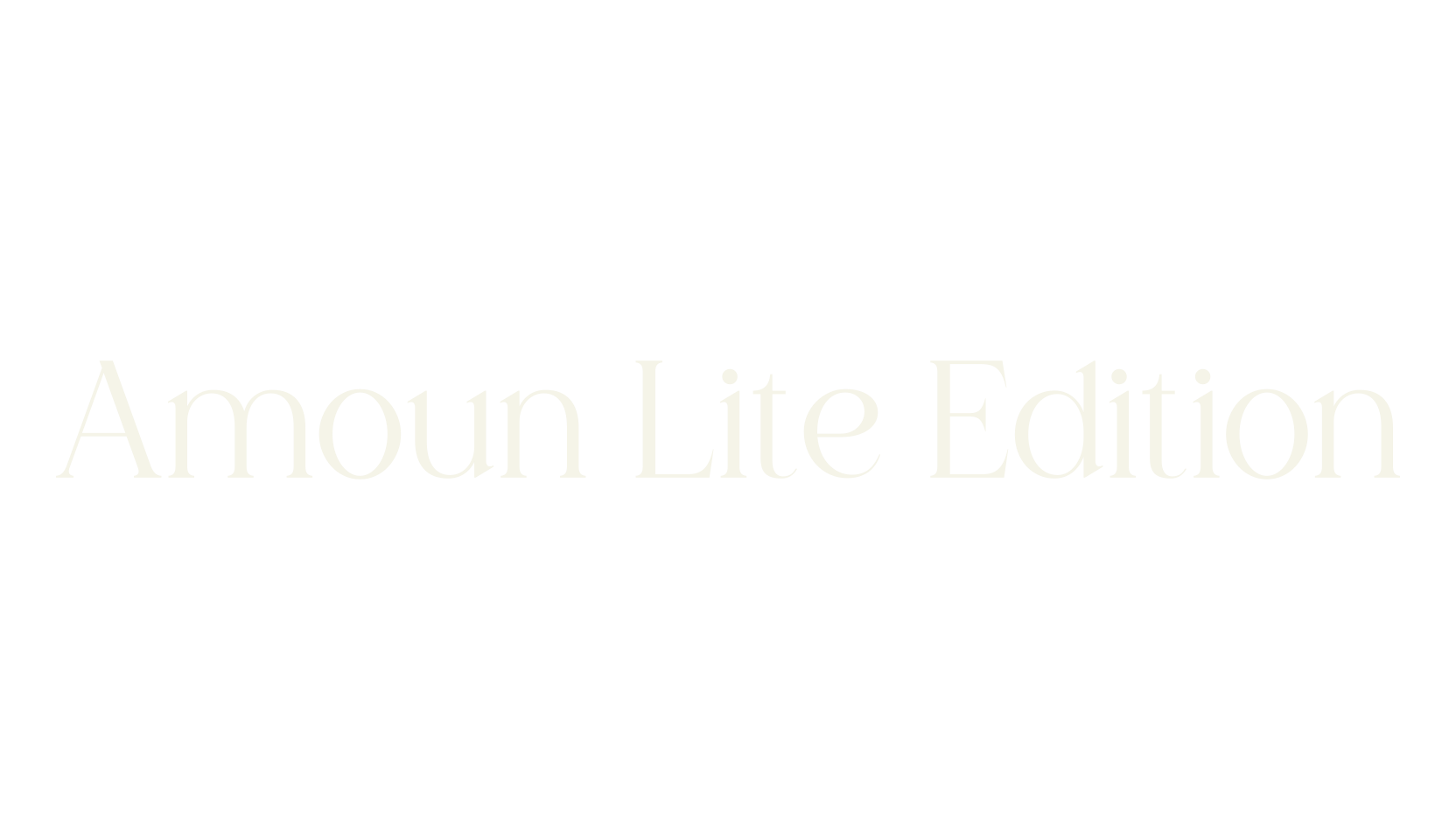 Amoun Lite Edition, thin font preview