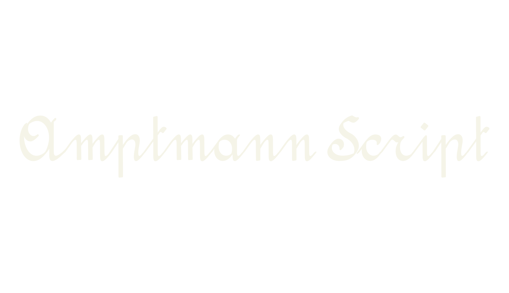 Amptmann Script, calligraphy font preview