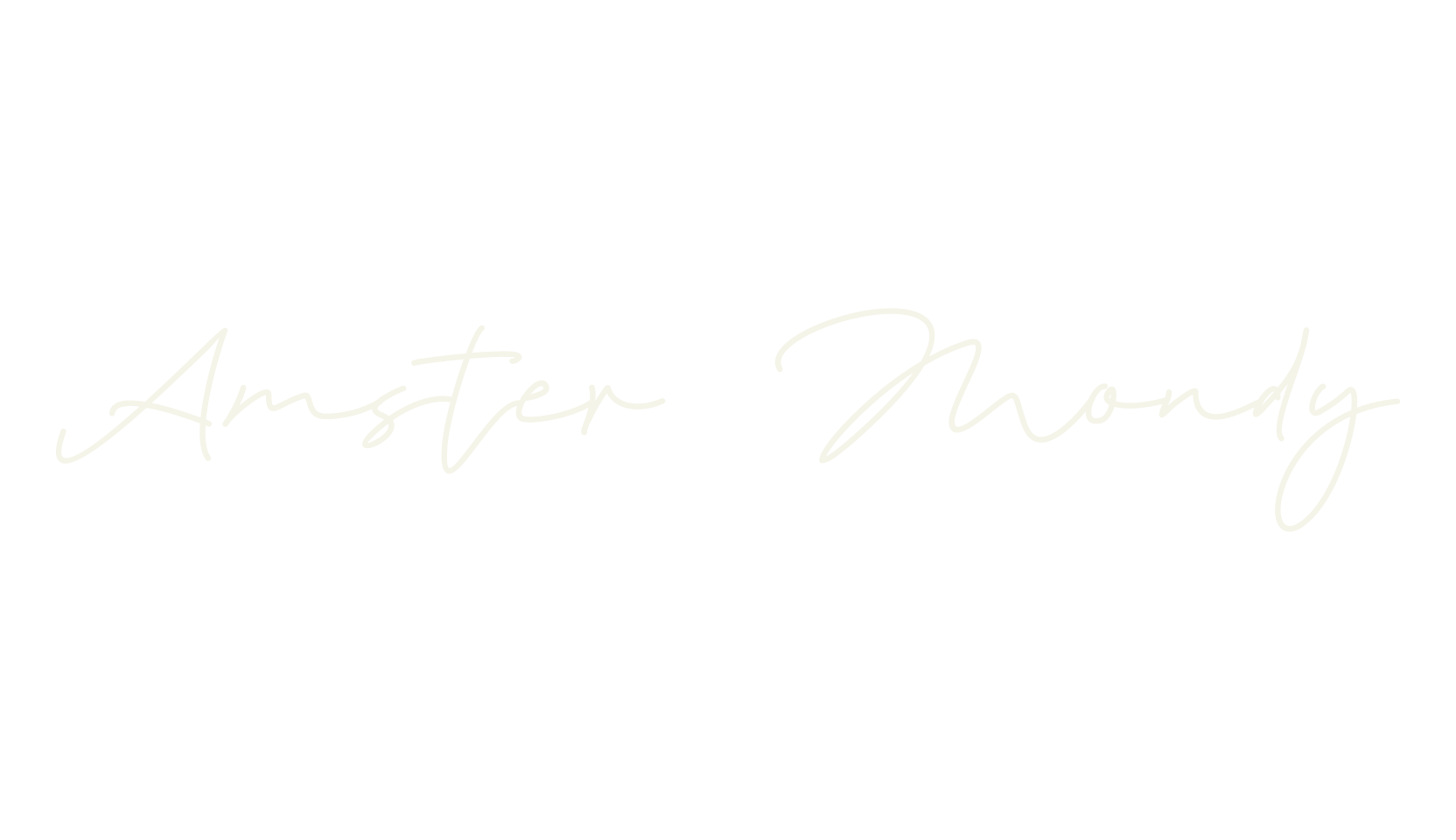 Amster Mondy, calligraphy font preview