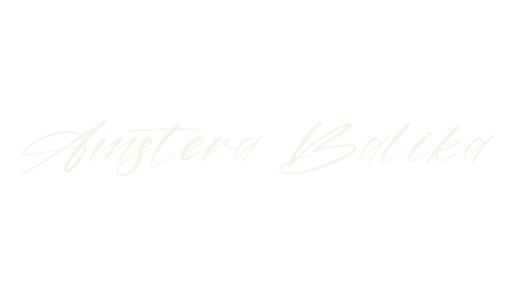 Amstera Balika, script font preview