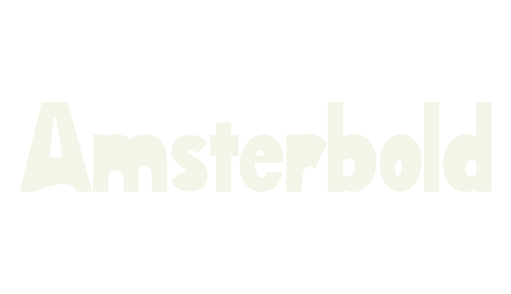 Amsterbold, bold font preview