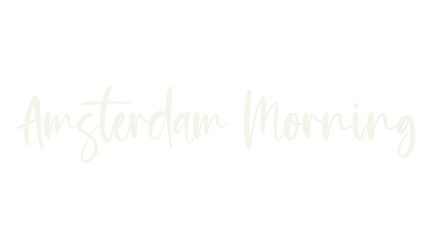 Amsterdam Morning, script font preview