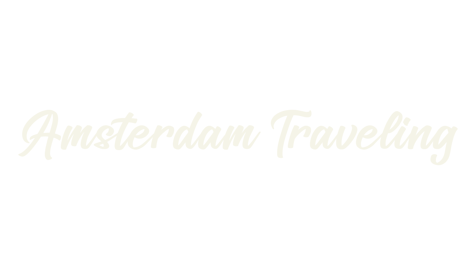 Amsterdam Traveling, script font preview