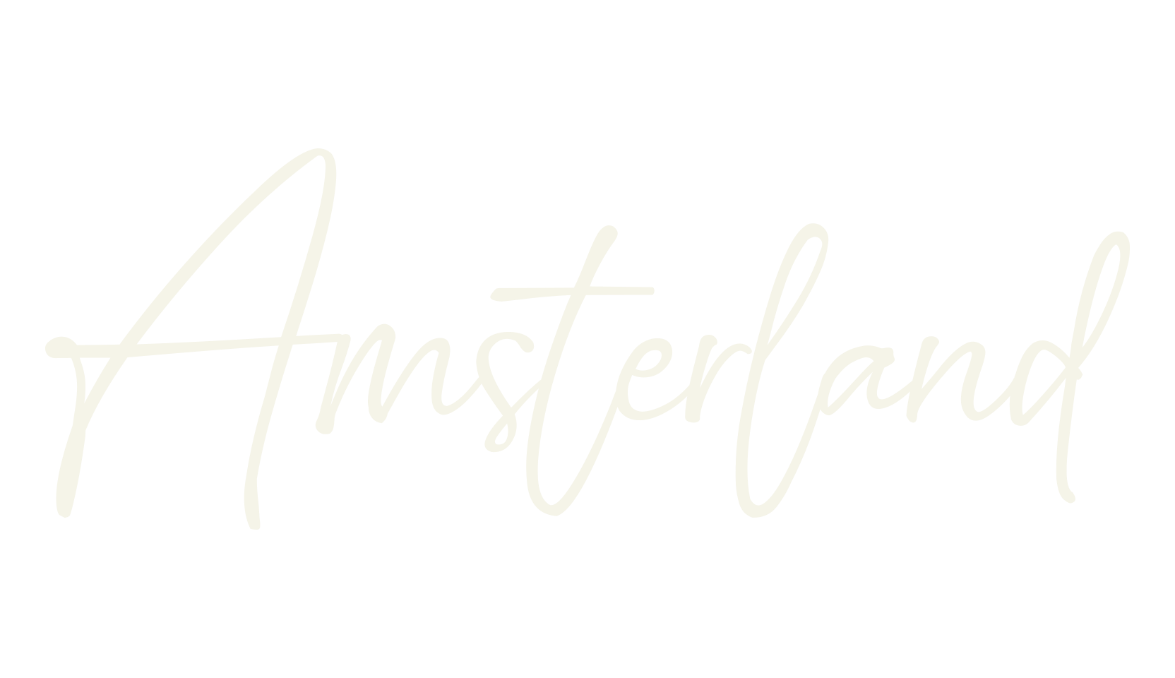 Amsterland, signature font preview