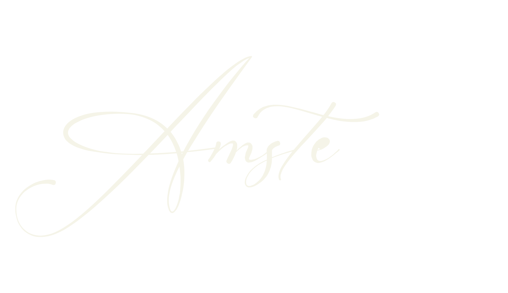 Amsterline, cursive font preview