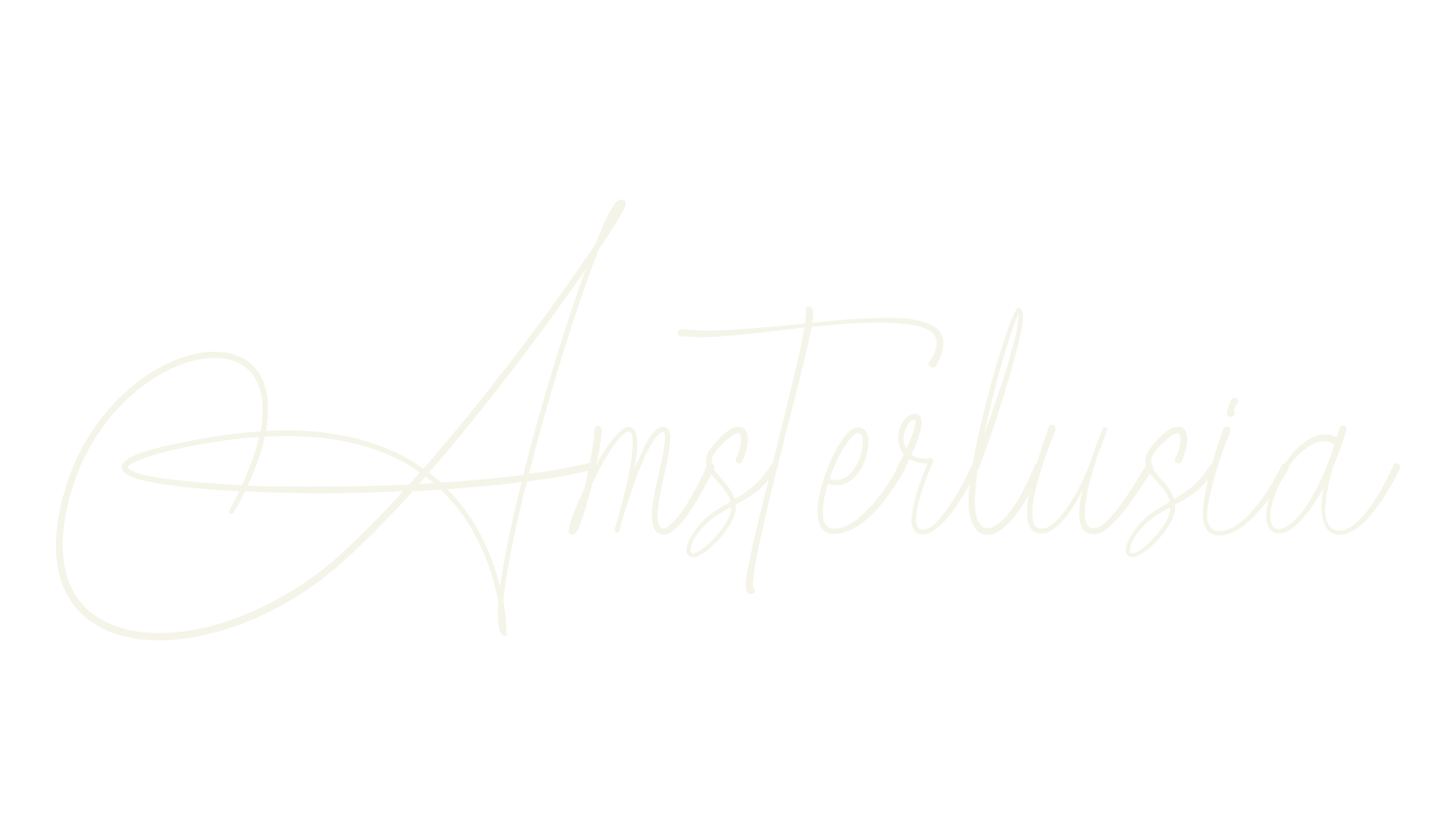 Amsterlusia, cursive font preview