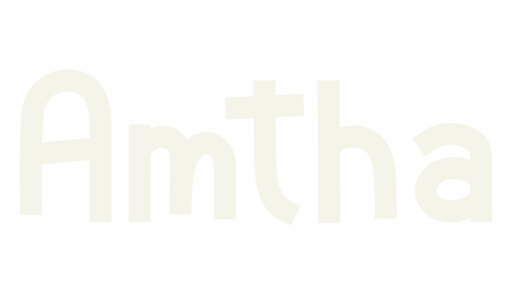 Amtha, logo font preview