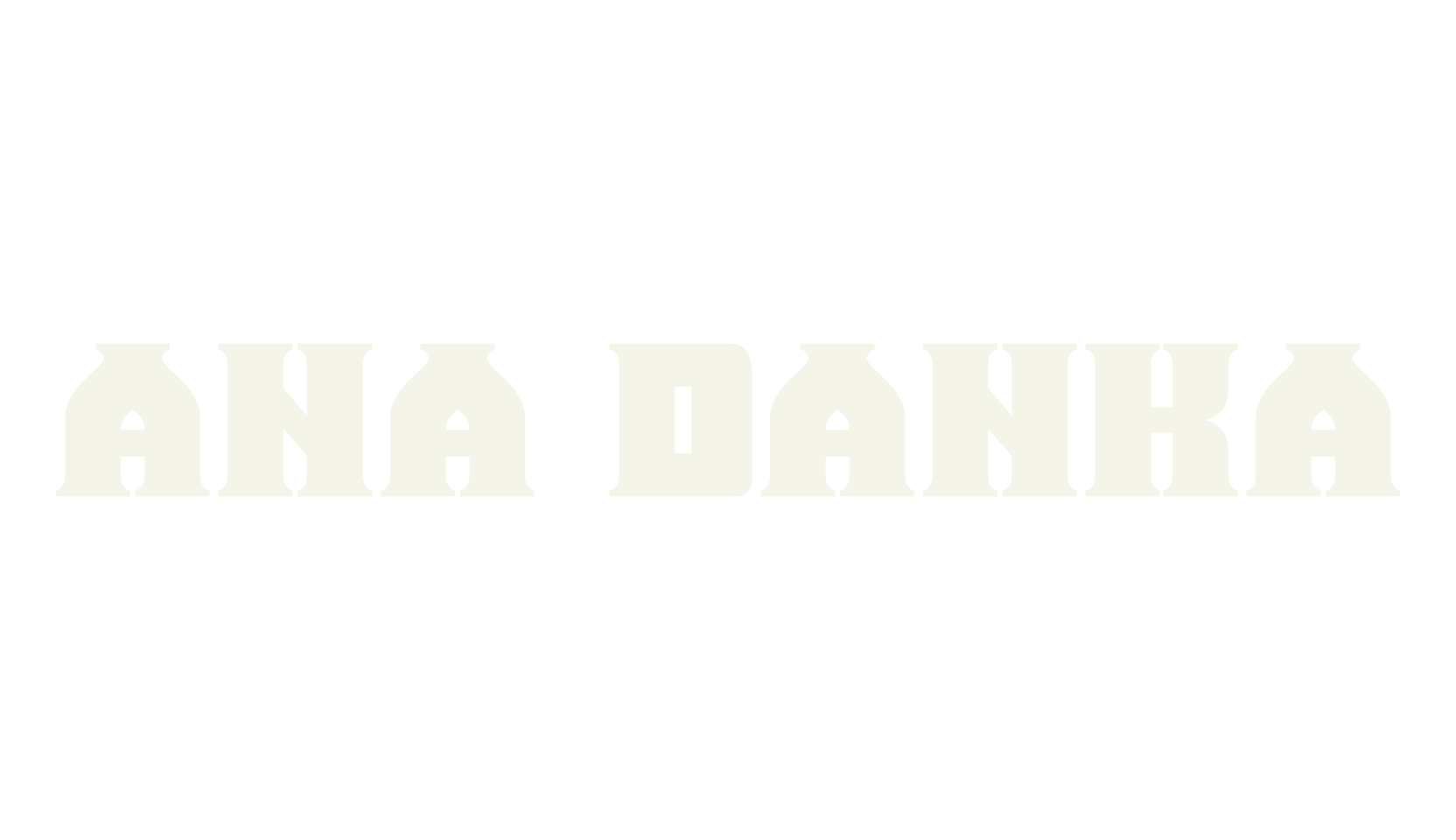 Ana Danka, fancy font preview