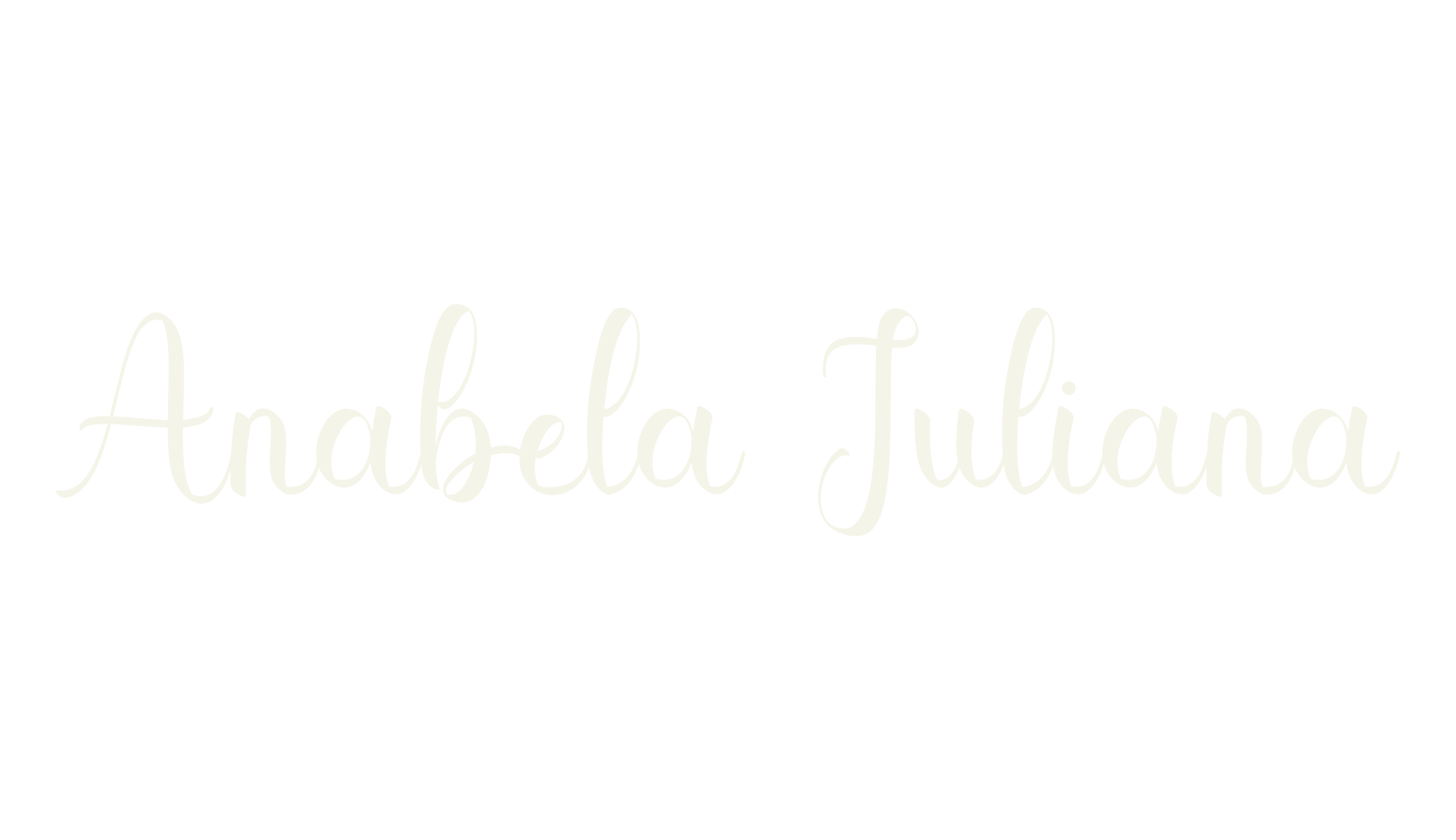 Anabela Juliana, calligraphy font preview