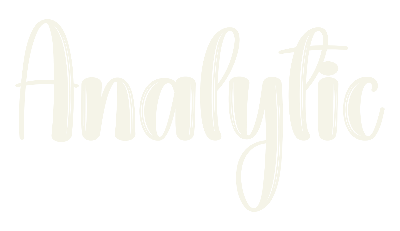 Analytic, calligraphy font preview