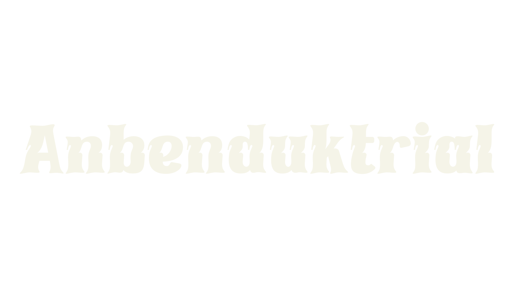 Anbenduktrial, retro font preview
