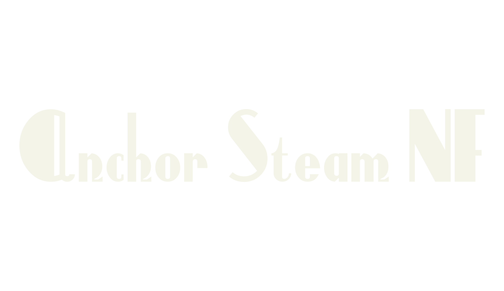 Anchor Steam NF, display market font preview