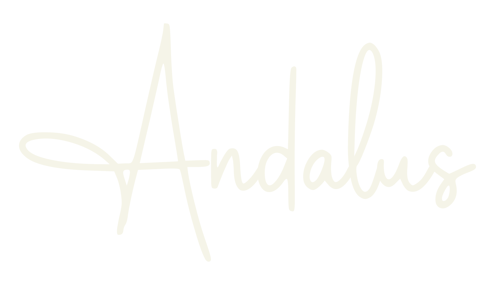 Andalus, handwriting font preview