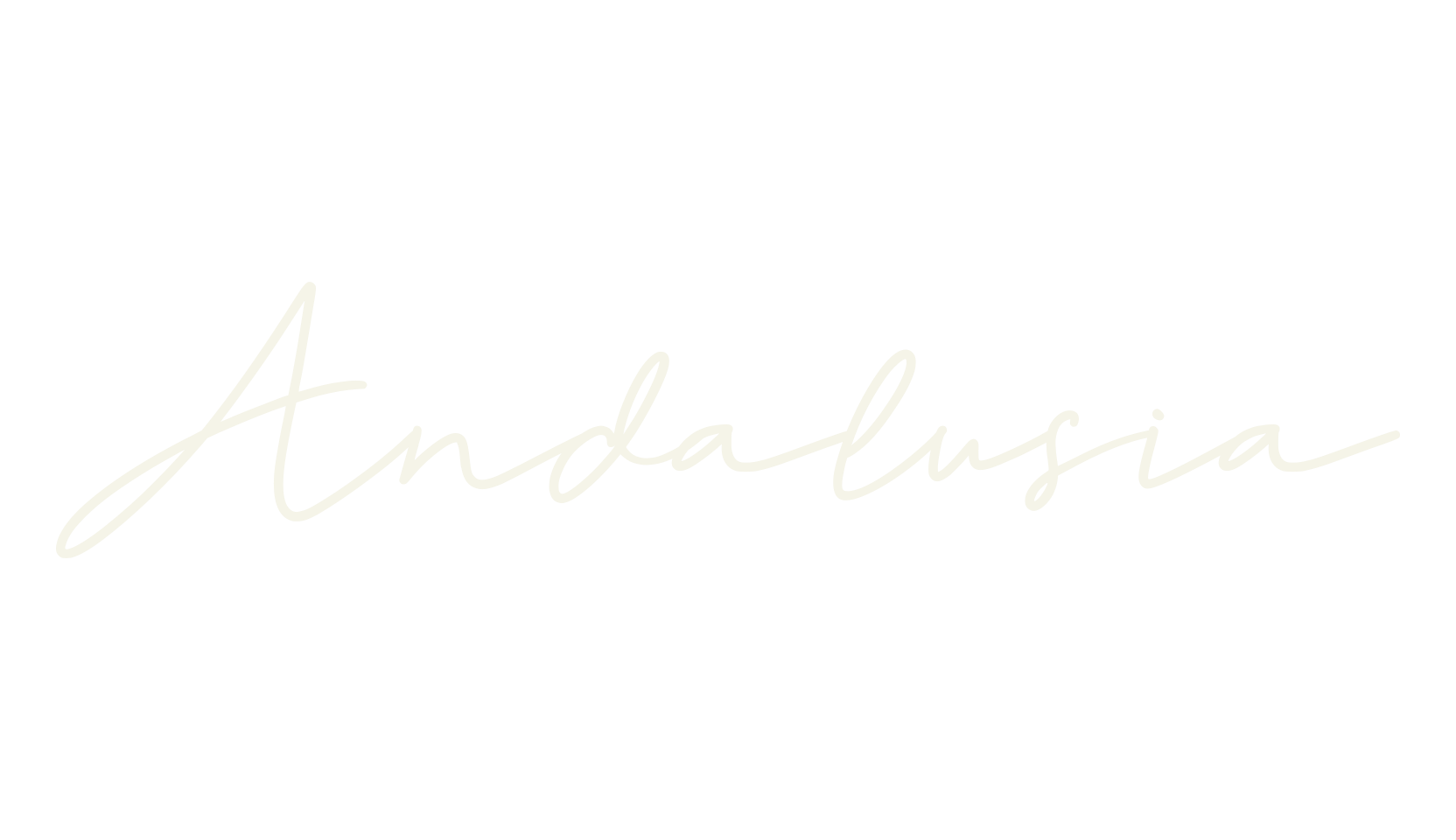 Andalusia, cursive font preview