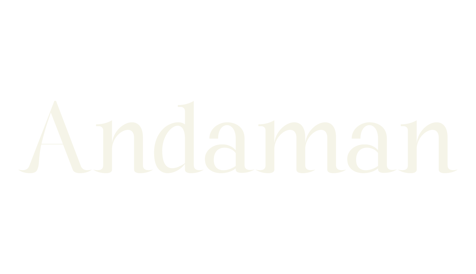 Andaman, modern font preview