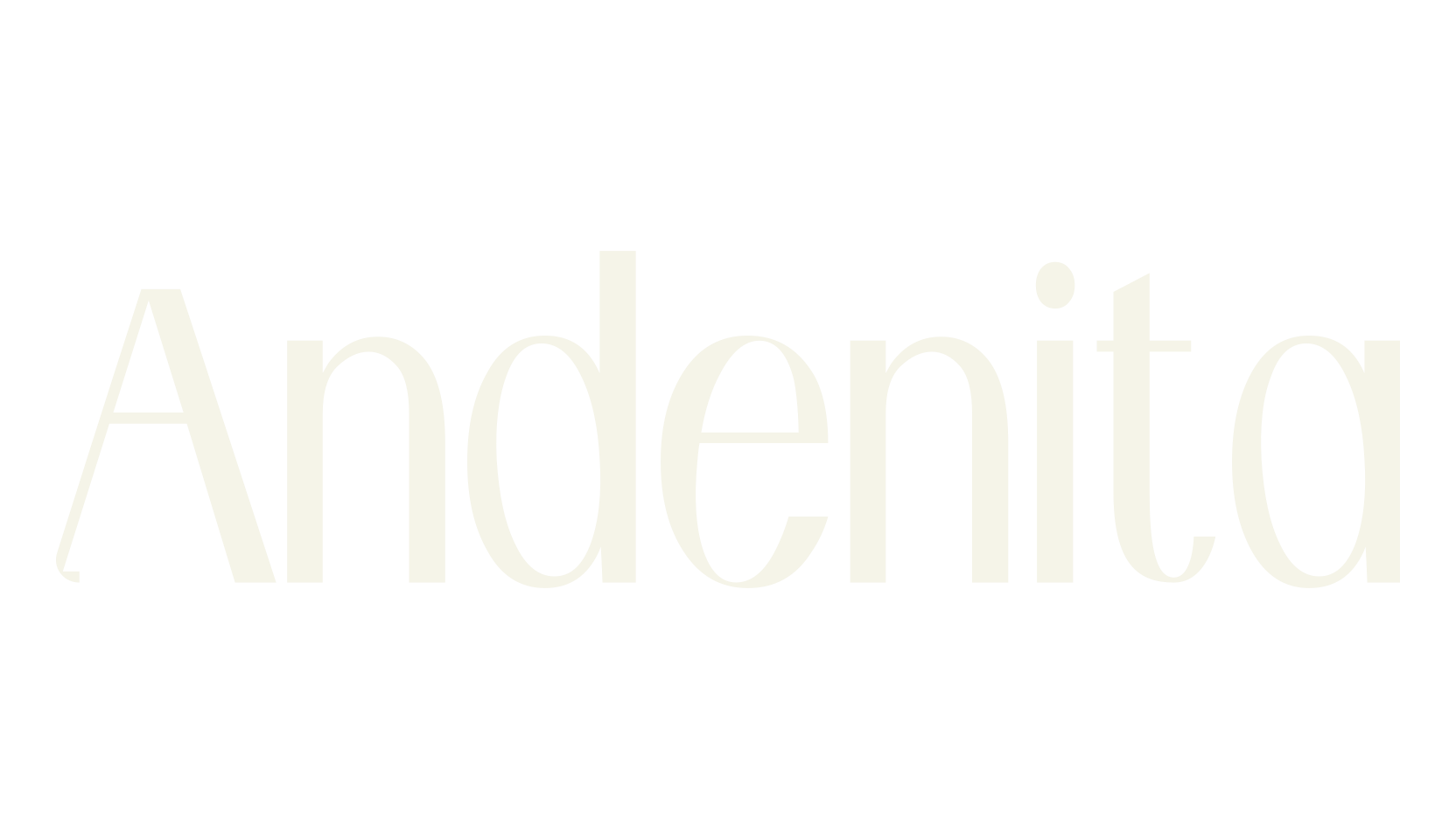 Andenita, sans serif font preview