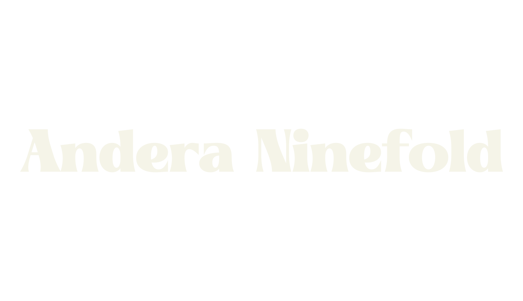 Andera Ninefold, serif font preview