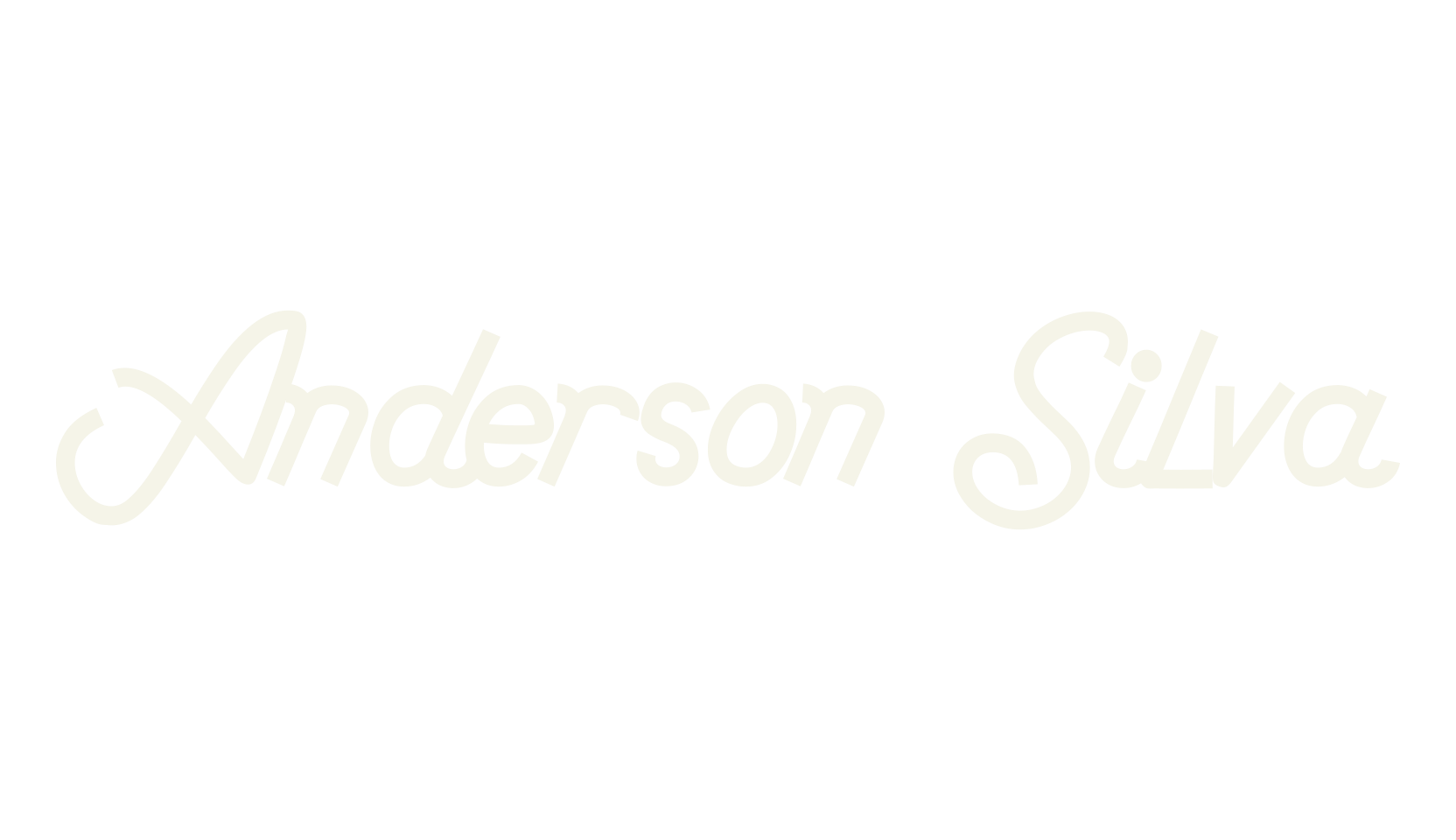 Anderson Silva, logo font preview