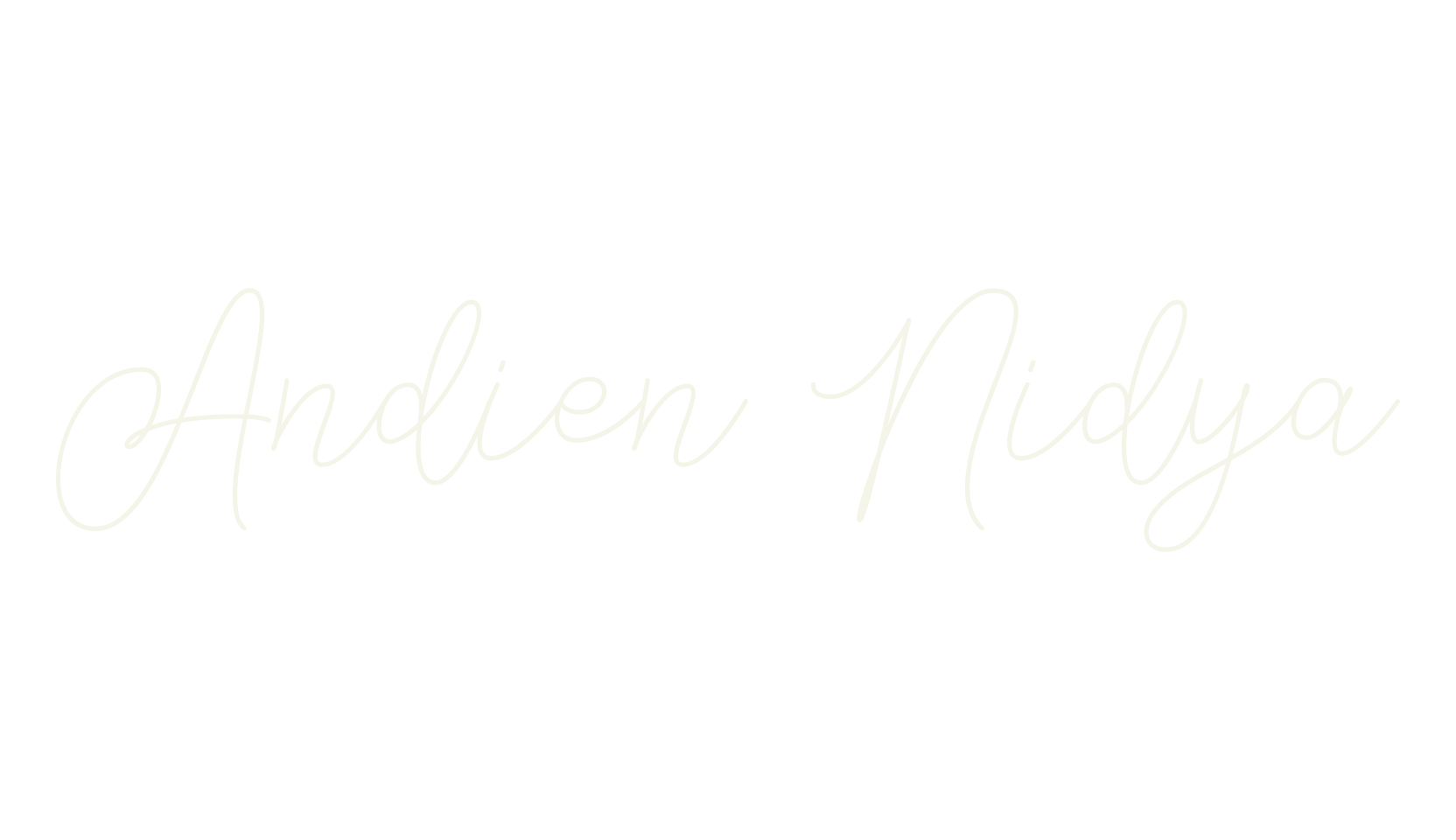 Andien Nidya, minimalist font preview